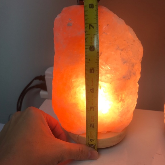 Himalayan Salt lamps both glow with a dimming switch. - Picture 5 of 6